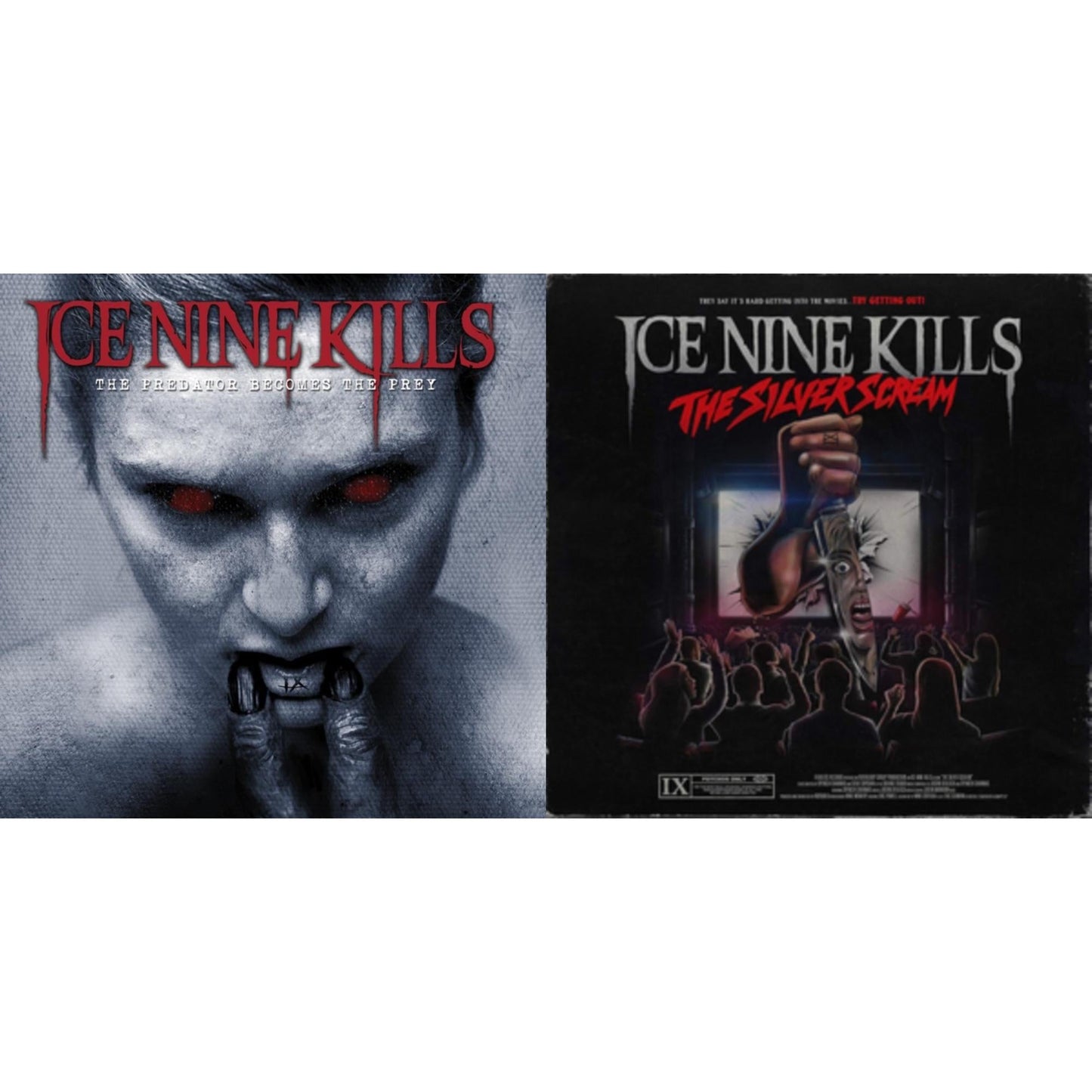 This is a 2 LP Vinyl SKU bundle.
1.This LP Vinyl is brand new.Format: LP VinylMusic Style: MetalcoreThis item's title is: Silver Scream (Translucent Bloodshot)Artist: Ice Nine KillsLabel: Fearless RecordsBarcode: 888072054165Release Date: 11/2/2018
2.This LP Vinyl is brand new.