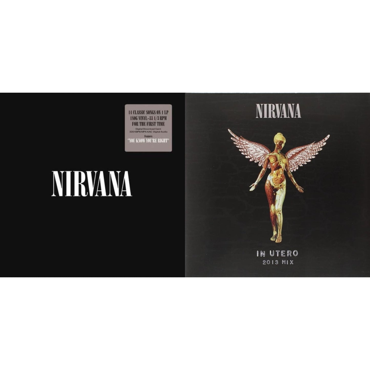 This is a 2 LP Vinyl SKU bundle.
1.This LP Vinyl is brand new.Format: LP VinylMusic Style: GrungeThis item's title is: In Utero: 2013 Mix (2LP)Artist: NirvanaLabel: GEFFEN RECORDSBarcode: 602537483471Release Date: 5/19/2014
2.This LP Vinyl is brand new.