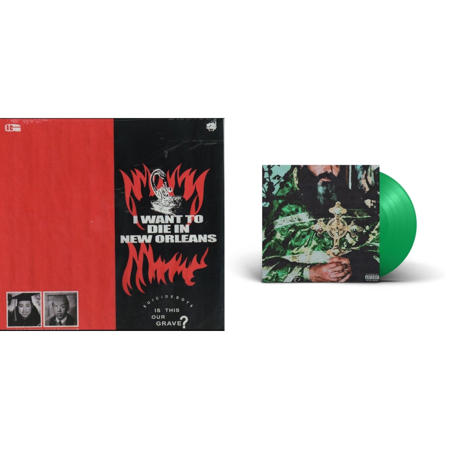 This is a 2 LP Vinyl SKU bundle.
1.This LP Vinyl is brand new.Format: LP VinylMusic Style: TrapThis item's title is: I Want To Die In New Orleans (Red/Black LP Vinyl)Artist: $Uicideboy$Label: G*59 RecordsBarcode: 842812109126Release Date: 1/3/2022
2.This LP Vinyl is brand new.