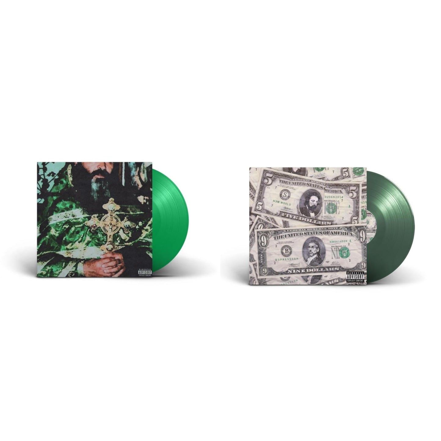 This is a 2 LP Vinyl SKU bundle.
1.This LP Vinyl is brand new.Format: LP VinylMusic Style: Cloud RapThis item's title is: Sing Me A Lullaby My Sweet Temptation (Green LP Vinyl)Artist: $Uicideboy$Label: G*59 RecordsBarcode: 196925411752Release Date: 4/28/2023
2.