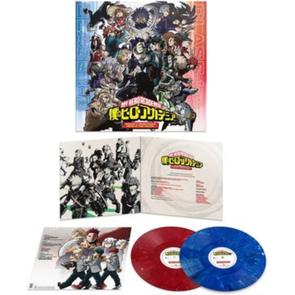 Yuki Hayashi - My Hero Academia: Season 5 Ost (2LP/1-Opaque Blue Marble/2-Opaque Red Mable Vinyl) & My Hero Academia: World Heroes' Mission Ost