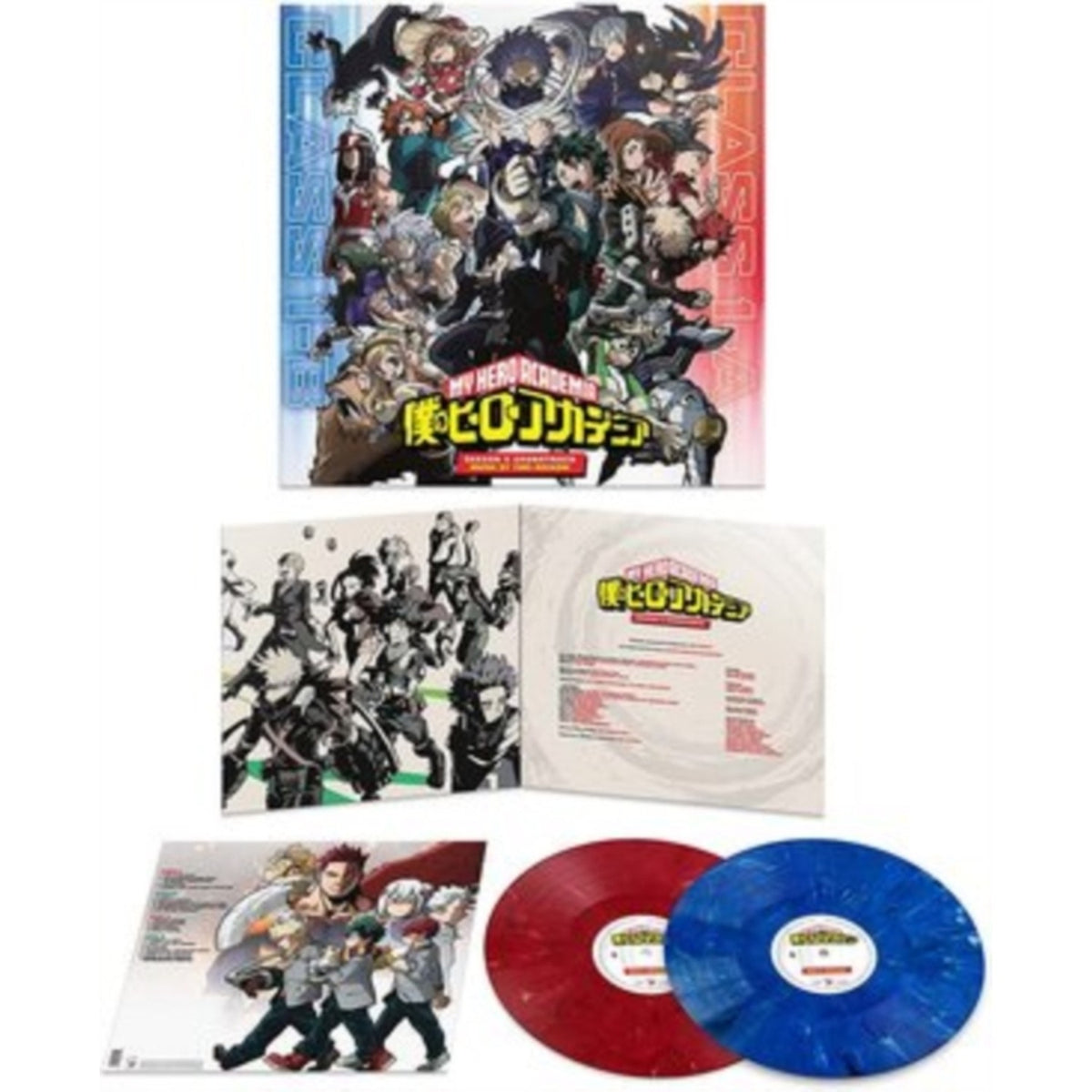 Yuki Hayashi - My Hero Academia: Season 5 Ost (2LP/1-Opaque Blue Marble/2-Opaque Red Mable Vinyl) & My Hero Academia: World Heroes' Mission Ost