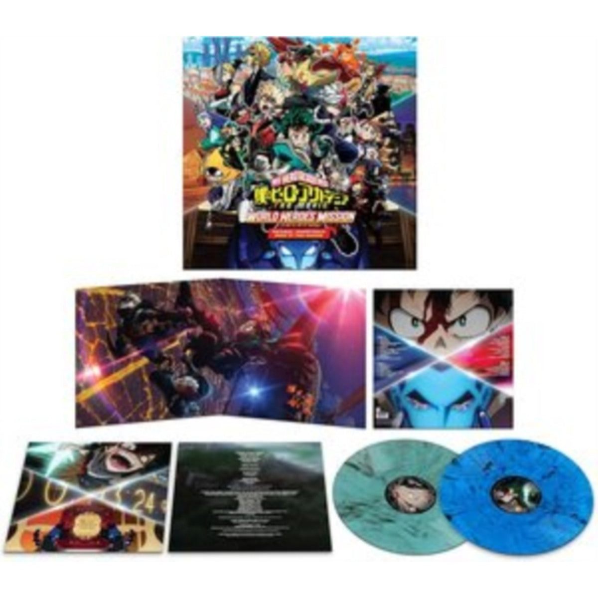 Yuki Hayashi - My Hero Academia: Season 5 Ost (2LP/1-Opaque Blue Marble/2-Opaque Red Mable Vinyl) & My Hero Academia: World Heroes' Mission Ost
