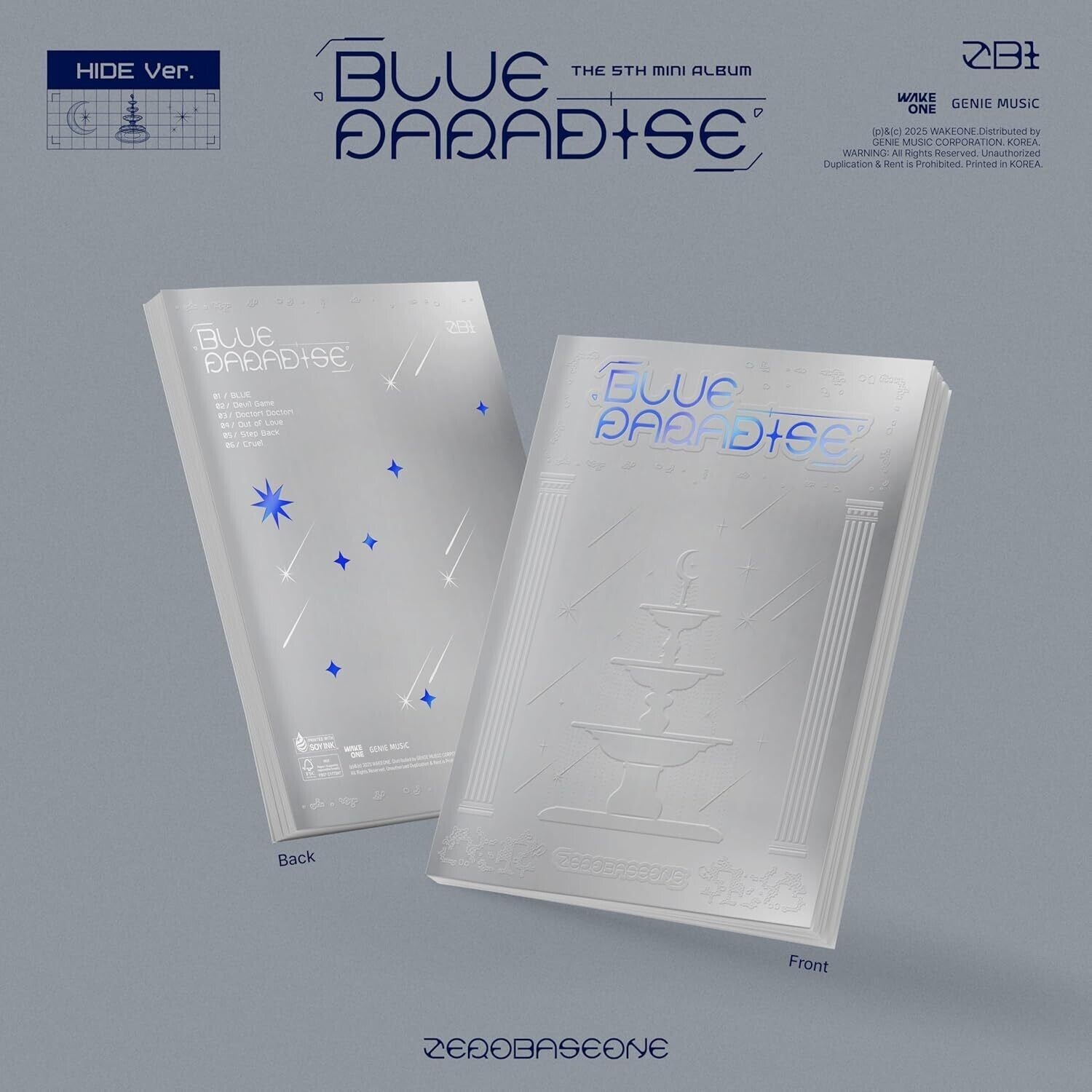 Blue Paradise (Hide Ver.) & Never Say Never (Icon Ver.) & 4Th Mini Album (Cinema Paradise)