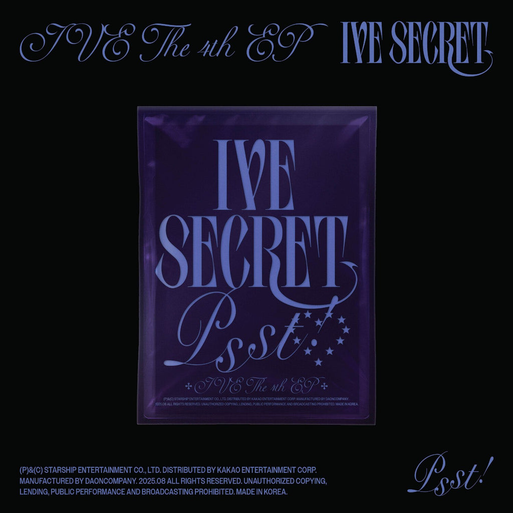 Ive The 4Th Ep Ive Secret (Gasp! Ver.) & Ive The 4Th Ep Ive Secret (Psst! Ver.)  & Ive The 4Th Ep Ive Secret (Shh Ver.) & Ive The 4Th Ep Ive Secret (Digipack) & I've Ive: Vol.1 & I've Ive (Volume 1/Special Version) & I've Mine 1St Ep
