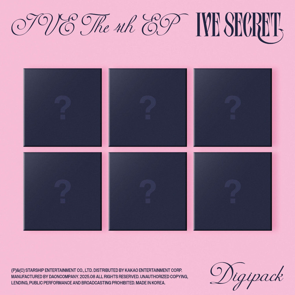 Ive The 4Th Ep Ive Secret (Gasp! Ver.) & Ive The 4Th Ep Ive Secret (Psst! Ver.)  & Ive The 4Th Ep Ive Secret (Shh Ver.) & Ive The 4Th Ep Ive Secret (Digipack) & I've Ive: Vol.1 & I've Ive (Volume 1/Special Version) & I've Mine 1St Ep