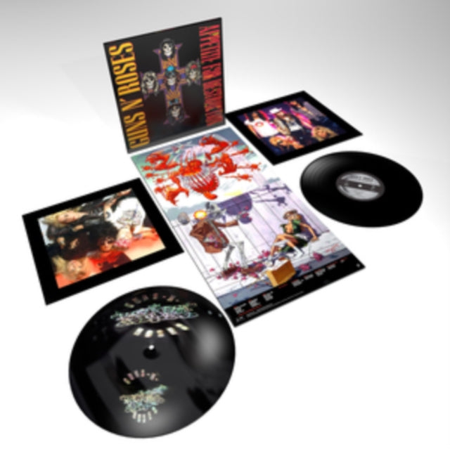This is a 2 LP Vinyl SKU bundle.
1.This LP Vinyl is brand new.Format: LP VinylMusic Style: Hard RockThis item's title is: Appetite For DestructionArtist: Guns N' RosesLabel: GEFFENBarcode: 720642414811Release Date: 12/9/2008
2.This LP Vinyl is brand new.