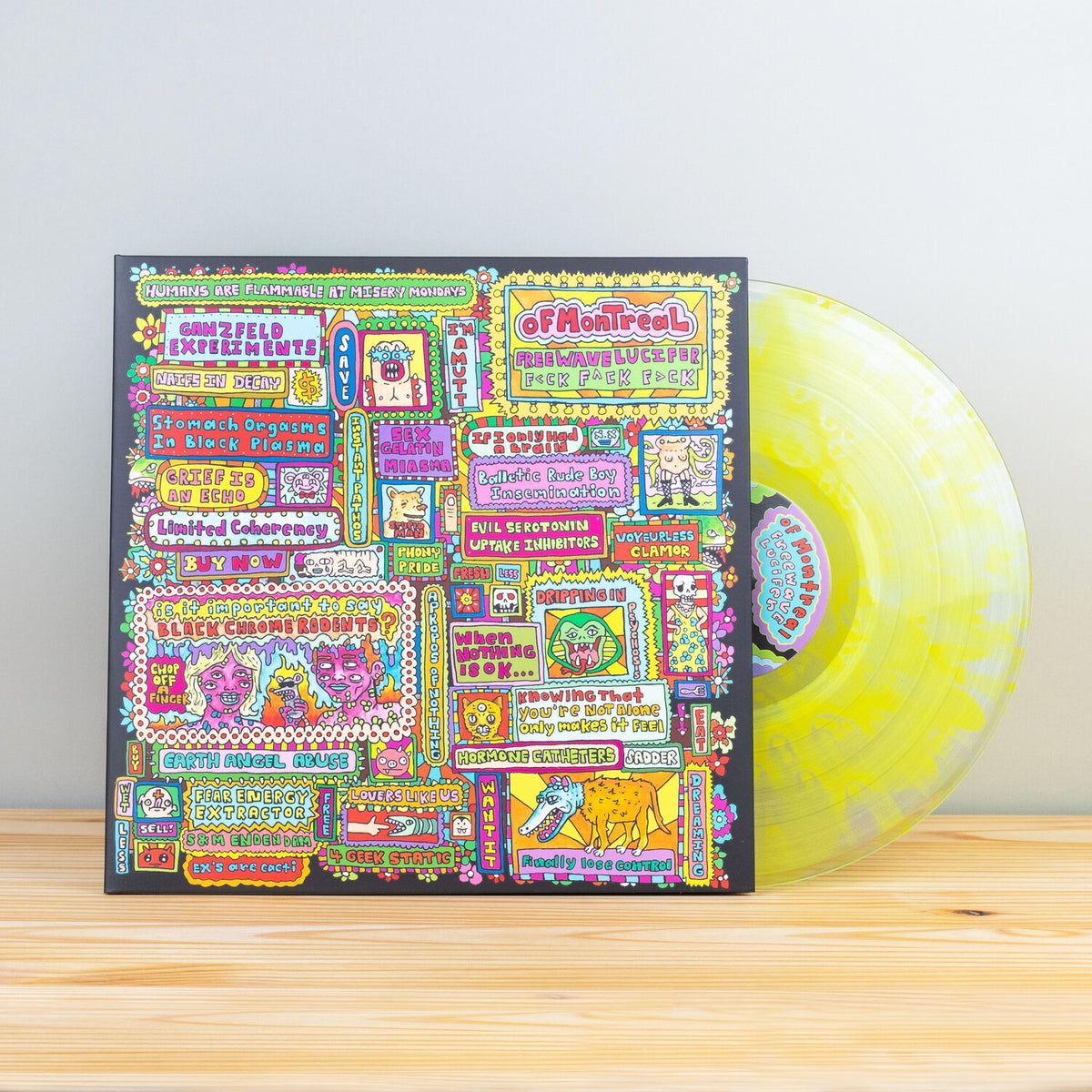 Freewave Lucifer F-Ck F-Ck F-Ck (Cyan LP Vinyl) & Lady On The Cusp (Coloured LP Vinyl) & Freewave Lucifer F-Ck F-Ck F-Ck (Yellow/Clear LP Vinyl)