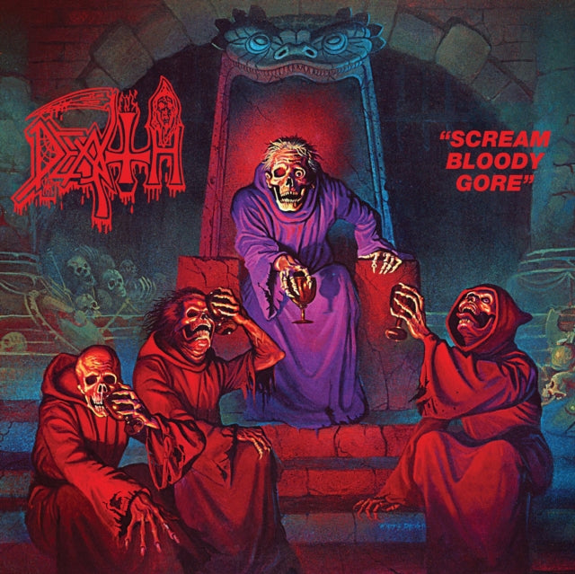 Symbolic & Scream Bloody Gore (Neon Violet, Bone White & Red  Tri Color Merge With Splatter LP Vinyl) & Human (Bone White, Blue Jay & Gold Tri Color Merge With Splatter LP Vinyl) & Spiritual Healing
