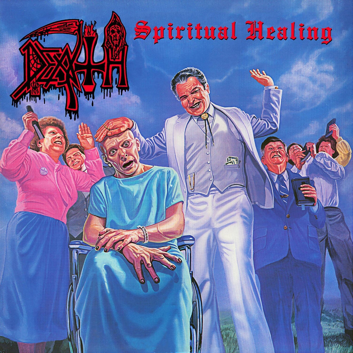 Spiritual Healing - Reissue (Red, Cyan Blue & Black Tri Color Merge With Splatter LP Vinyl) & Human (Remastered Reissue) & Individual Thought Patterns - Reissue & Leprosy (Reissue) & Scream Bloody Gore (Reissue)