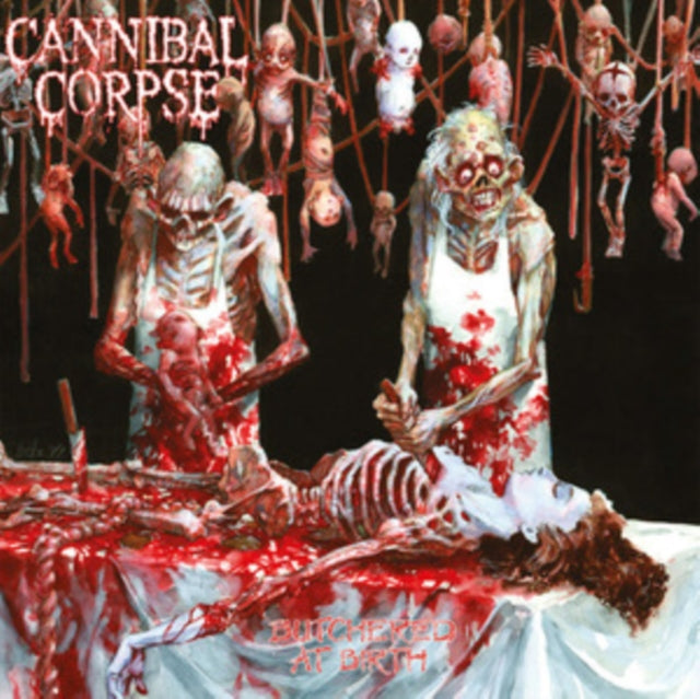 Butchered At Birth & Hammer Smashed Face & Hammer Smashed Face (Clear W/ Red Splatter LP Vinyl)