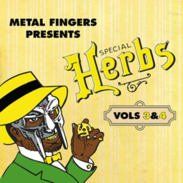 Metal Fingers Presents: Special Herbs Vol. 1 & 2 (2LP/Mustard Yellow Vinyl) & Metal Fingers Presents: Special Herbs Vol. 3 & 4 (2LP/Lemon Yellow Vinyl) & Metal Fingers Presents: Special Herbs Vol. 9 & 0 (2LP/Evergreen Vinyl)