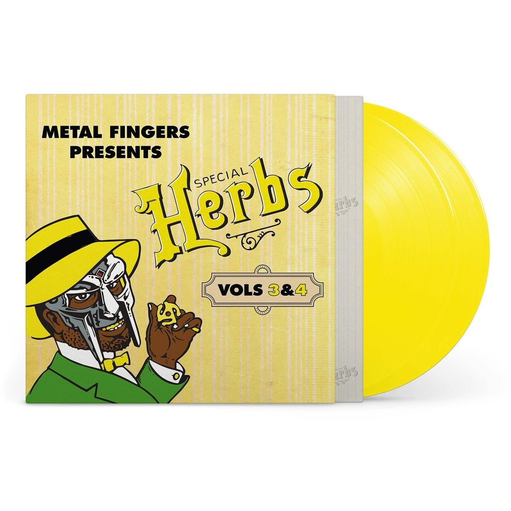 Metal Fingers Presents: Special Herbs Vol. 3 & 4 (2LP/Lemon Yellow Vinyl) & Metal Fingers Presents: Special Herbs Vol. 5 & 6 (2LP/Apple Red Vinyl) & Mm..Food (20Th Anniversary/2LP/Sweet Tart Vinyl)