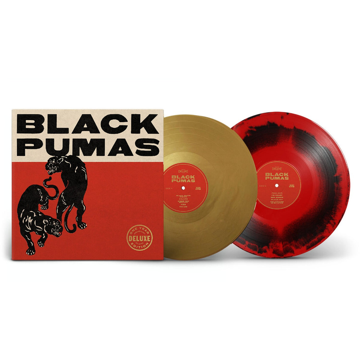 Black Pumas (Cream LP Vinyl) & Black Pumas (Deluxe/Gold & Red/Black Marble Vinyl/2LP) & Chronicles Of A Diamond (Clear LP Vinyl)