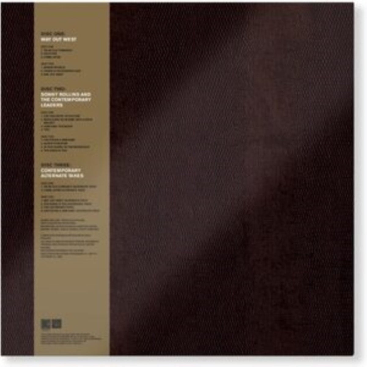 Rollins In Holland: The 1967 Studio & Live Recordings (3LP/Deluxe Edition) & Go West!: The Contemporary Records Albums (3LP Boxset) & Plus 4 (Original Jazz Classics Series) (180G)