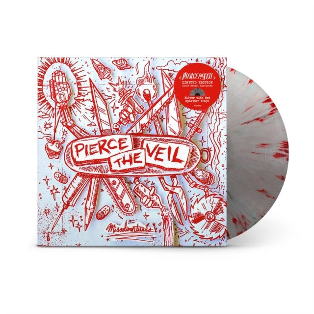 Collide With The Sky & Misadventures (Silver With Red Splatter LP Vinyl)