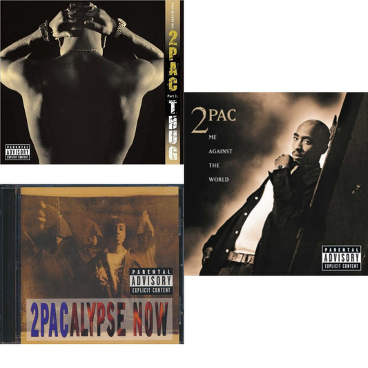 This is a 3 CD SKU bundle.
1.This CD is brand new.Format: CDMusic Style: GangstaThis item's title is: 2Pacalypse NowArtist: 2PacLabel: Interscope RecordsBarcode: 012414163325Release Date: 7/18/2011
2.This CD is brand new.