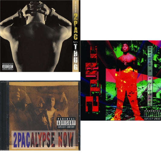 This is a 3 CD SKU bundle.
1.This CD is brand new.Format: CDMusic Style: GangstaThis item's title is: 2Pacalypse NowArtist: 2PacLabel: Interscope RecordsBarcode: 012414163325Release Date: 7/18/2011
2.This CD is brand new.
