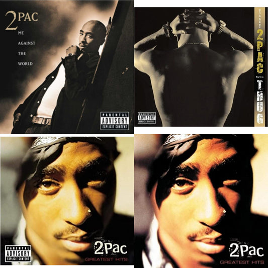 This is a 4 CD SKU bundle.
1.This CD is brand new.Format: CDMusic Style: GangstaThis item's title is: Me Against WorldArtist: 2PacLabel: INTERSCOPEBarcode: 012414163622Release Date: 7/18/2011
2.This CD is brand new.