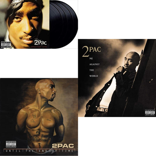 This is a 3 LP Vinyl SKU bundle.
1.This LP Vinyl is brand new.Format: LP VinylMusic Style: GangstaThis item's title is: Greatest HitsArtist: 2PacLabel: INTERSCOPEBarcode: 602567965411Release Date: 11/9/2018
2.This LP Vinyl is brand new.