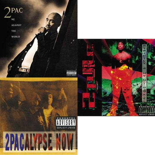 This is a 3 LP Vinyl SKU bundle.
1.This LP Vinyl is brand new.Format: LP VinylMusic Style: G-FunkThis item's title is: Me Against The World (2LP)Artist: 2PacLabel: INTERSCOPEBarcode: 602508448898Release Date: 3/6/2020
2.This LP Vinyl is brand new.