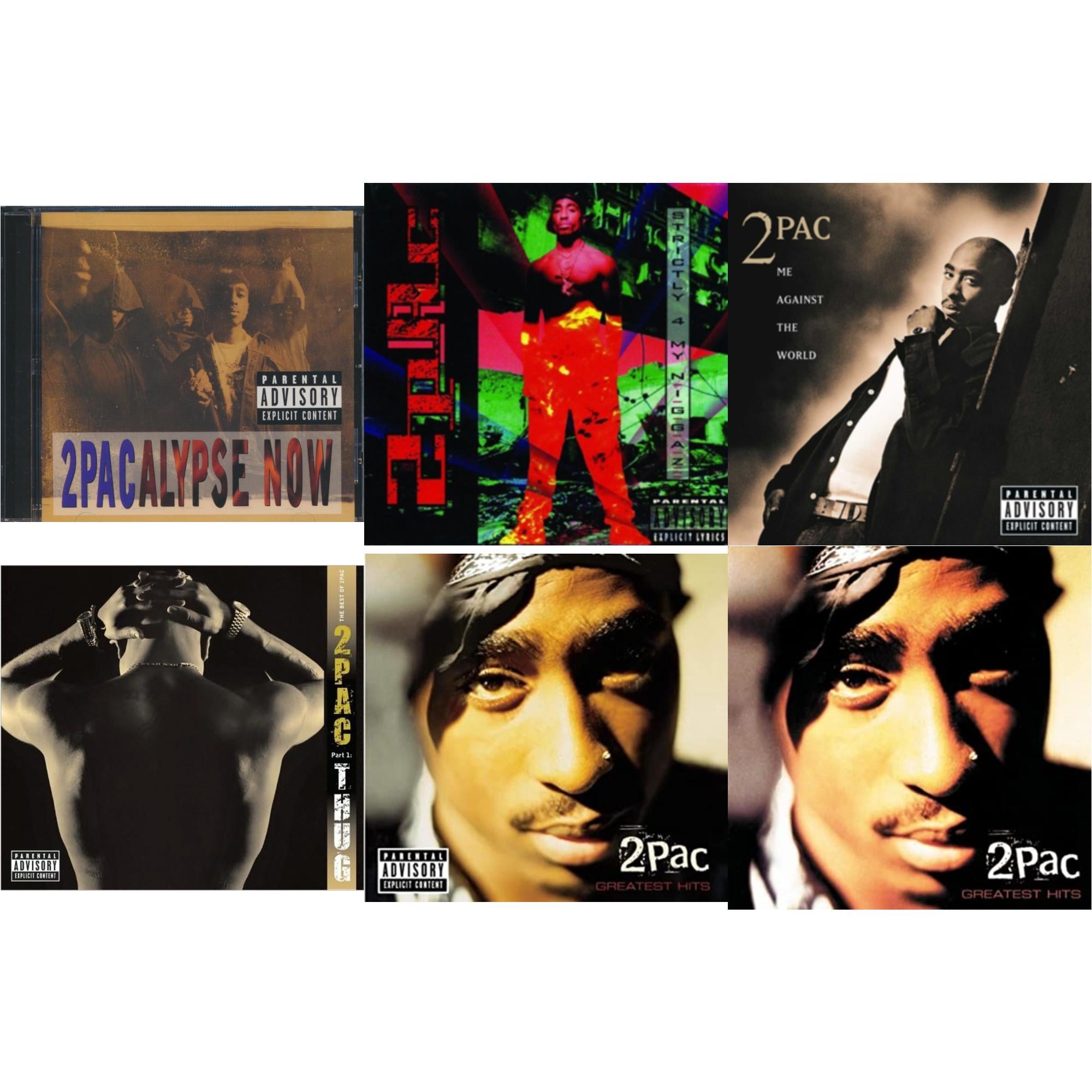 2Pacalypse Now & Strictly 4 My N.I.G.G.A.Z. & Me Against World & Best Of 2Pac Part 1: Thug & Greatest Hits & Greatest Hits