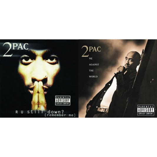 This is a 2 CD SKU bundle.
1.This CD is brand new.Format: CDMusic Style: GangstaThis item's title is: R U Still DownArtist: 2PacLabel: INTERSCOPEBarcode: 012414162823Release Date: 7/18/2011
2.This CD is brand new.