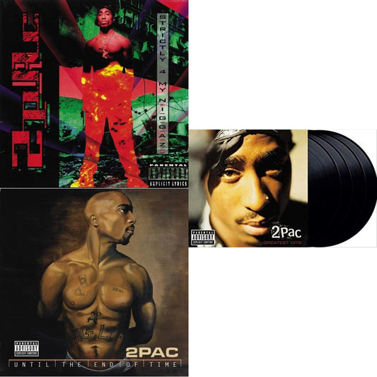 This is a 3 LP Vinyl SKU bundle.
1.This LP Vinyl is brand new.Format: LP VinylMusic Style: GangstaThis item's title is: Until The End Of Time(X) (4LP)Artist: 2PacLabel: INTERSCOPEBarcode: 602435334066Release Date: 7/23/2021
2.This LP Vinyl is brand new.