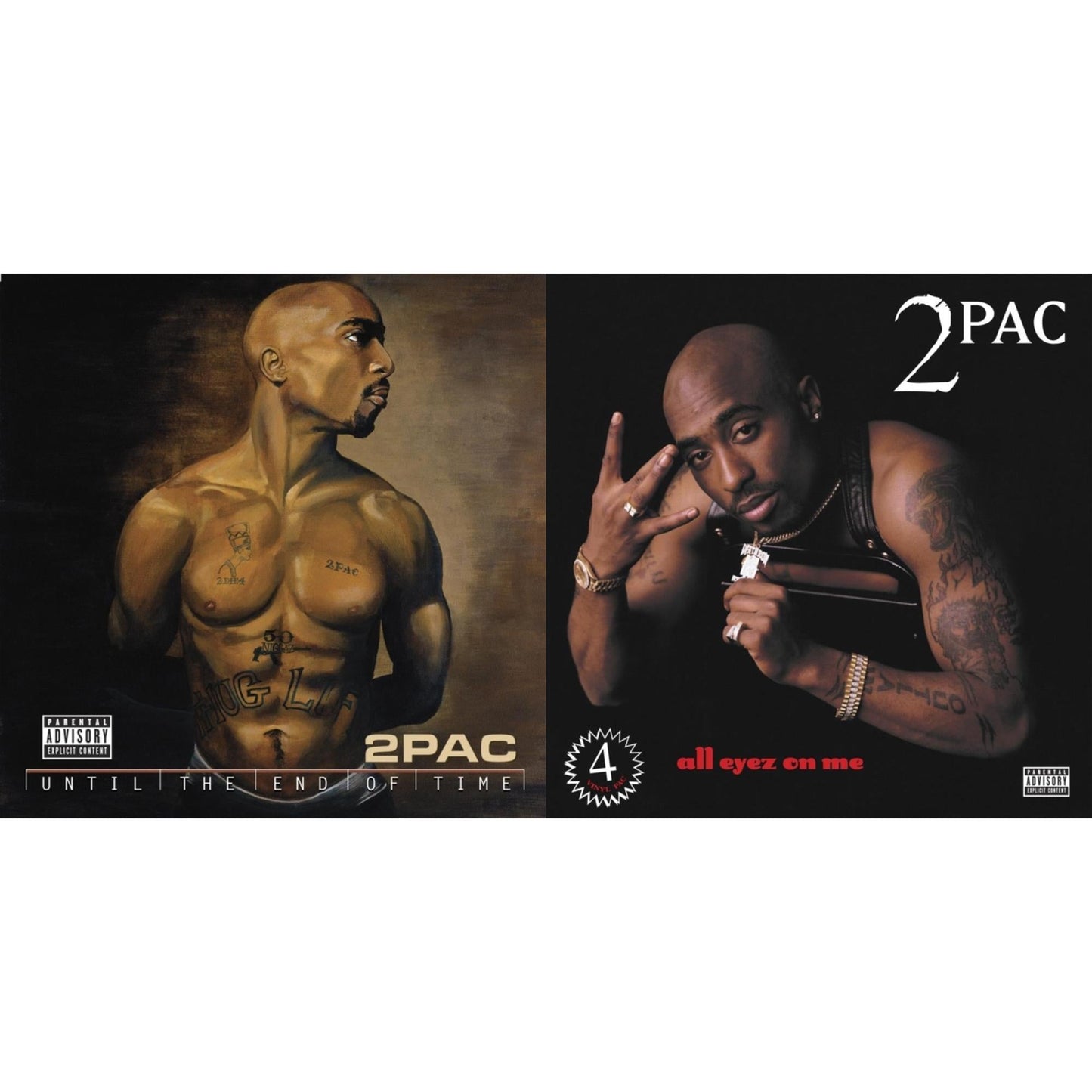 This is a 2 LP Vinyl SKU bundle.
1.This LP Vinyl is brand new.Format: LP VinylMusic Style: GangstaThis item's title is: Until The End Of Time(X) (4LP)Artist: 2PacLabel: INTERSCOPEBarcode: 602435334066Release Date: 7/23/2021
2.This LP Vinyl is brand new.