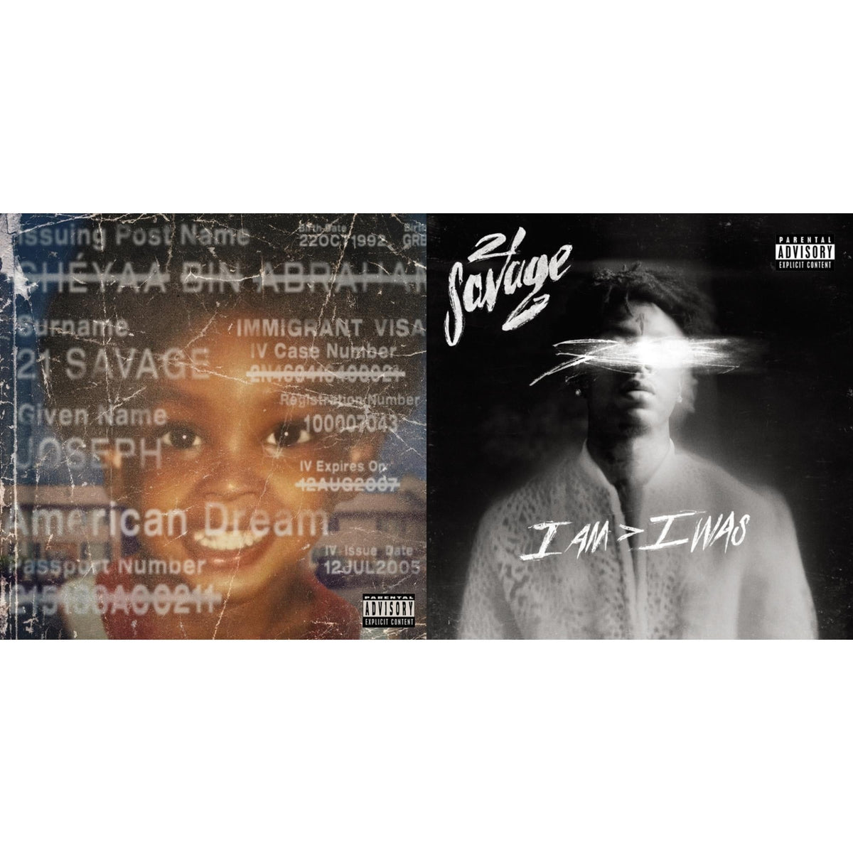 21 Savage - I Am > I Was & American Dream (X) - CD Bundle