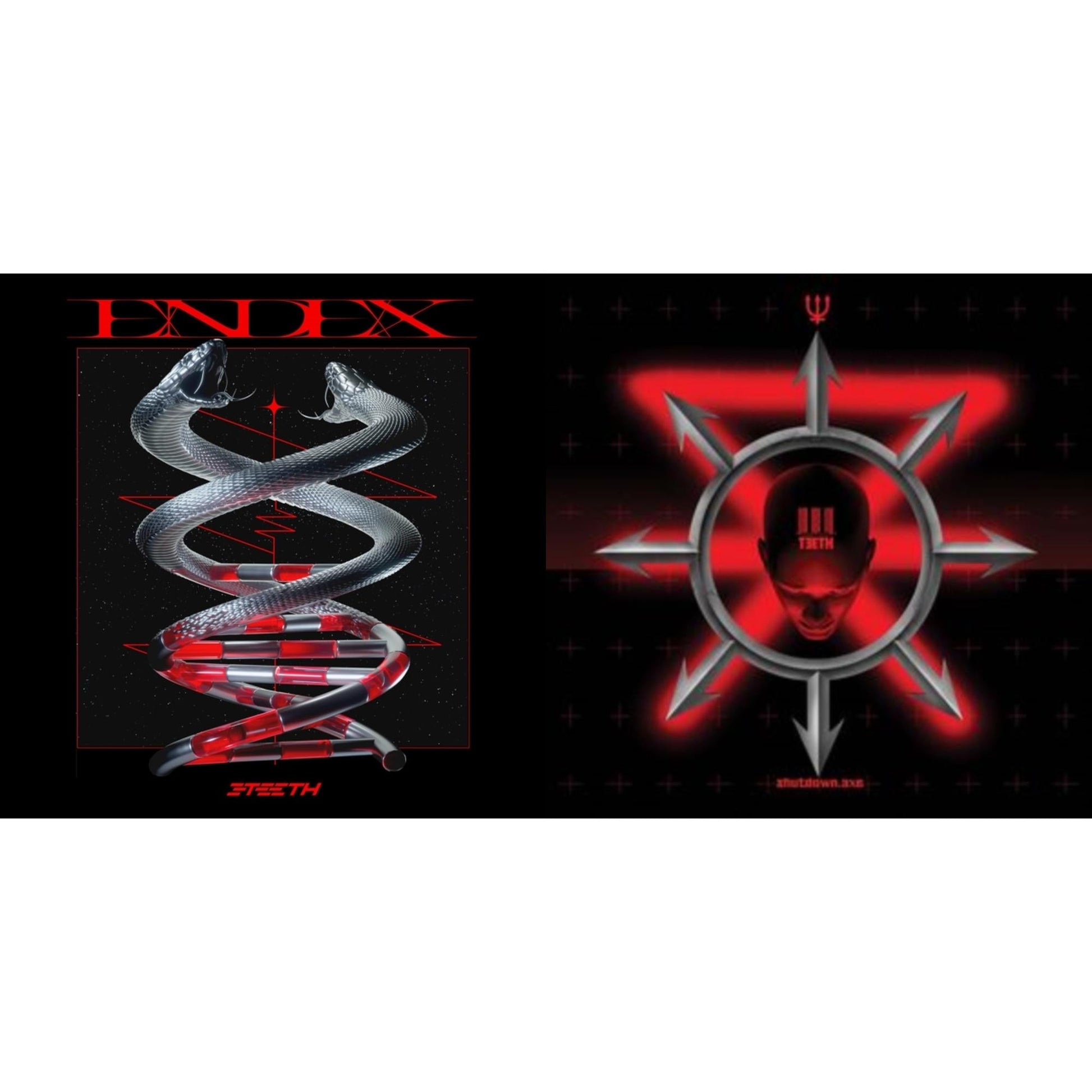 This is a 2 LP Vinyl SKU bundle.
1.This LP Vinyl is brand new.Format: LP VinylMusic Style: Industrial MetalThis item's title is: Endex (Red Smoke LP Vinyl)Artist: 3TeethLabel: 3TEETHBarcode: 196588083518Release Date: 9/22/2023
2.This LP Vinyl is brand new.