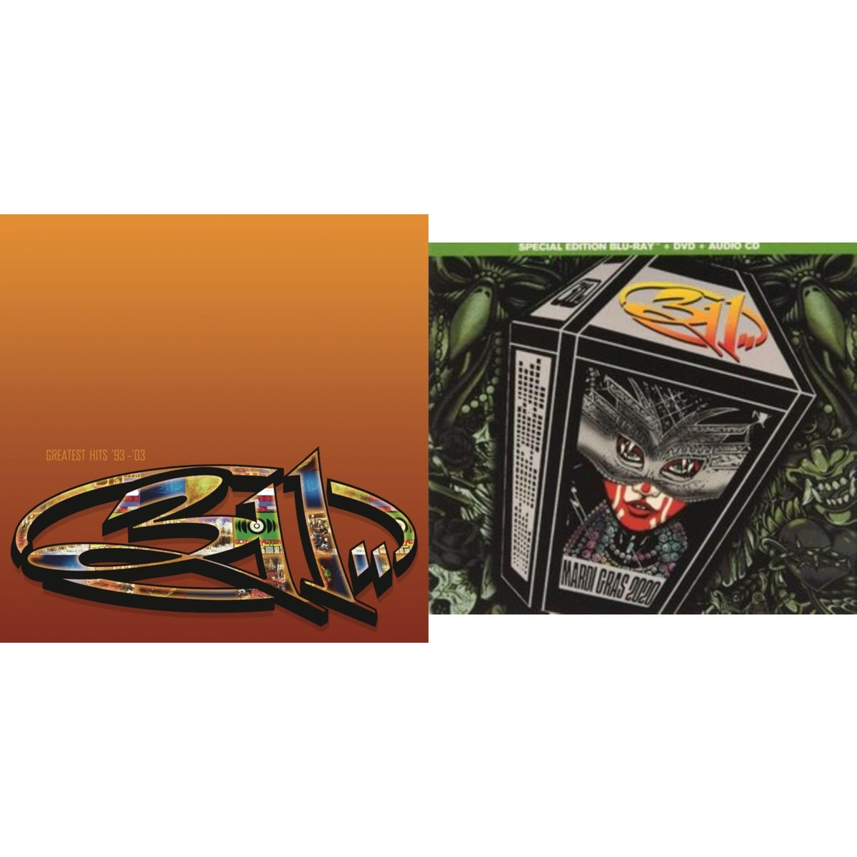 311 - Mardi Gras 2020 & Greatest Hits 1993 - 2003 - CD Bundle
