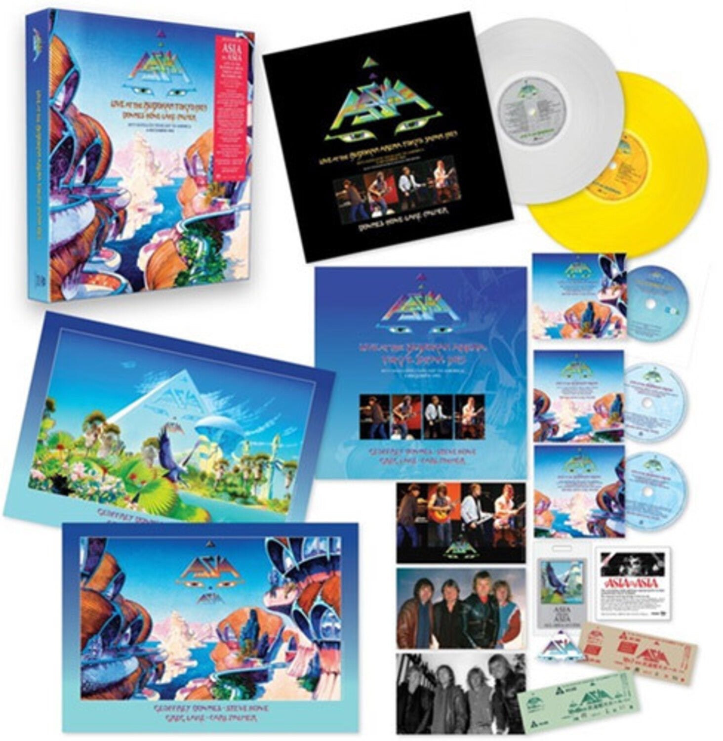 Asia In Asia - Live At The Budokan, Tokyo, 1983 (Deluxe Box Set/2LP/2CD/Blu-Ray/Etc.) & Heat Of The Moment, Live In Tokyo, 2007