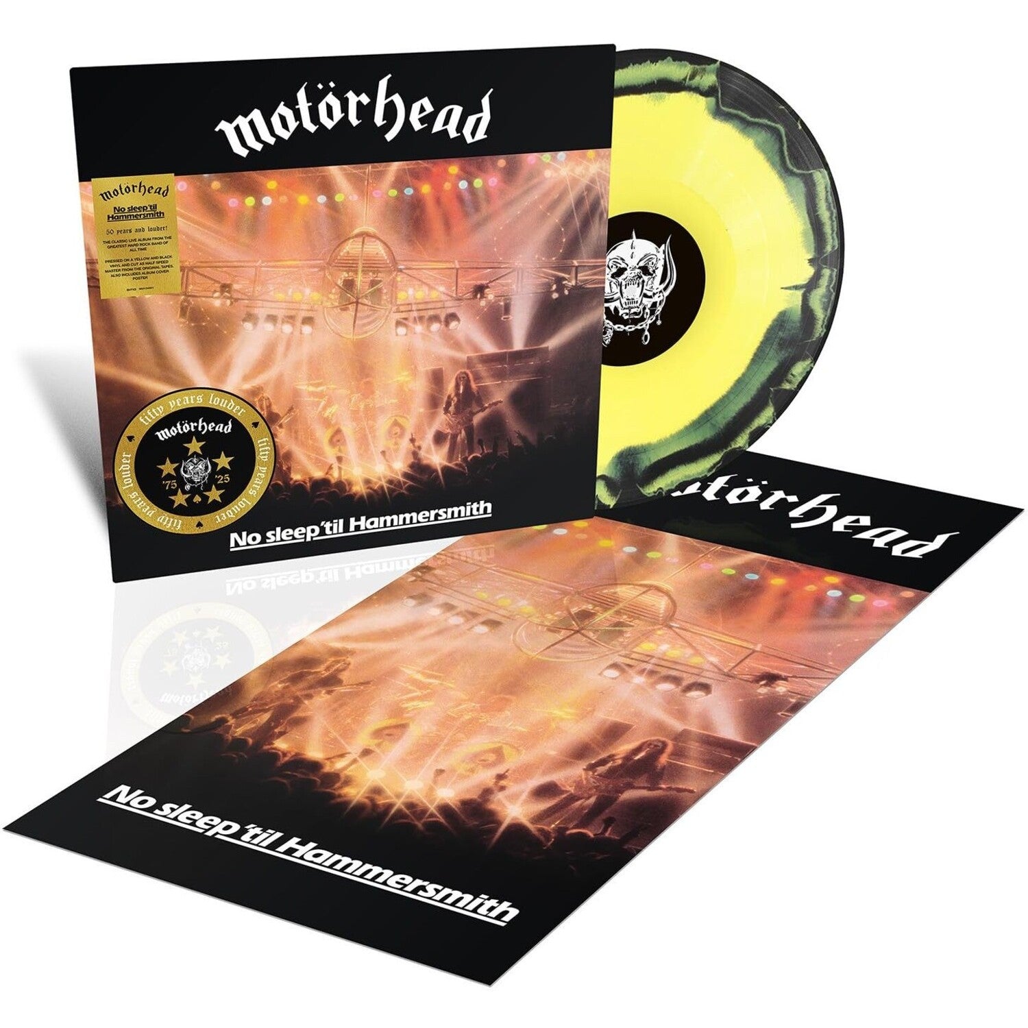 No Sleep Til Hammersmith (50Th Anniversary) (Yellow/Black LP Vinyl/Half-Speed) & No Sleep At All (50Th Anniversary) (Clear/Black-White Splatter LP Vinyl)