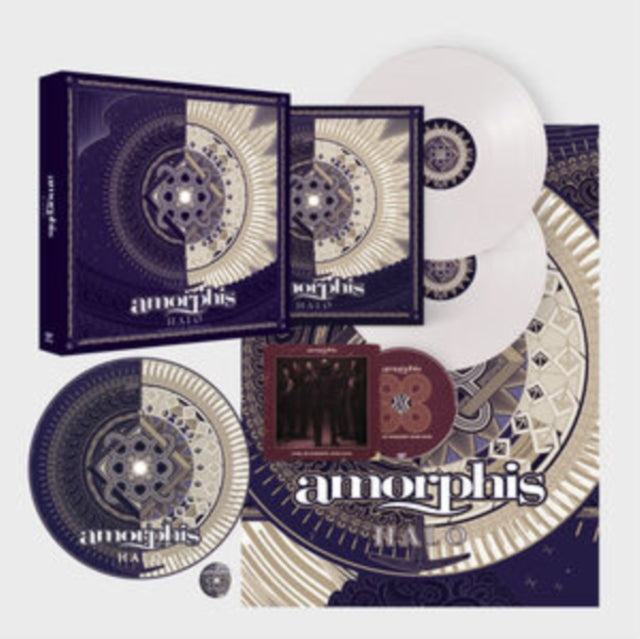 This is a 2 LP Vinyl SKU bundle.
1.This LP Vinyl is brand new.Format: LP VinylMusic Style: Progressive MetalThis item's title is: Halo (Deluxe/Boxset/White LP Vinyl/CD/Slip Mat/PosterArtist: AmorphisLabel:  LLC AFFILIATE RECORDSBarcode: 4251981700731Release Date: 3/11/2022
2.