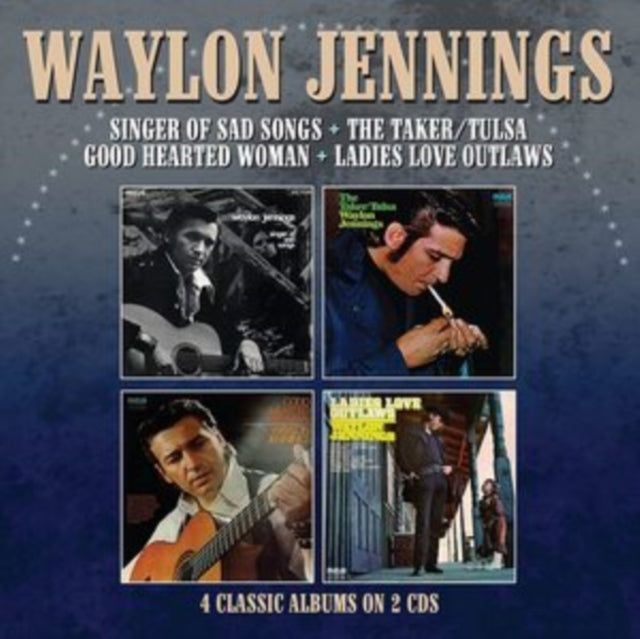 This is a 2 CD SKU bundle.
1.This CD is brand new.Format: CDThis item's title is: Singer Of Sad Songs / The Taker-Tulsa / Good Hearted Woman / Ladies Love OutlawsArtist: Waylon JenningsBarcode: 5013929800021Release Date: 7/16/2021
2.This CD is brand new.