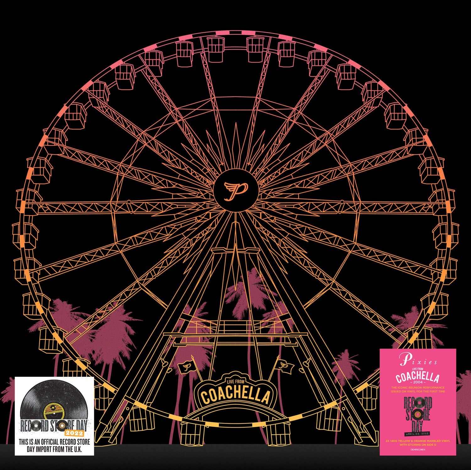 Live At Coachella 2004 (140G/Orange & Yellow Marbled LP Vinyl/Etching D-Side) & Surfer Rosa & Doolittle & Wave Of Mutilation: Best Of Pixies