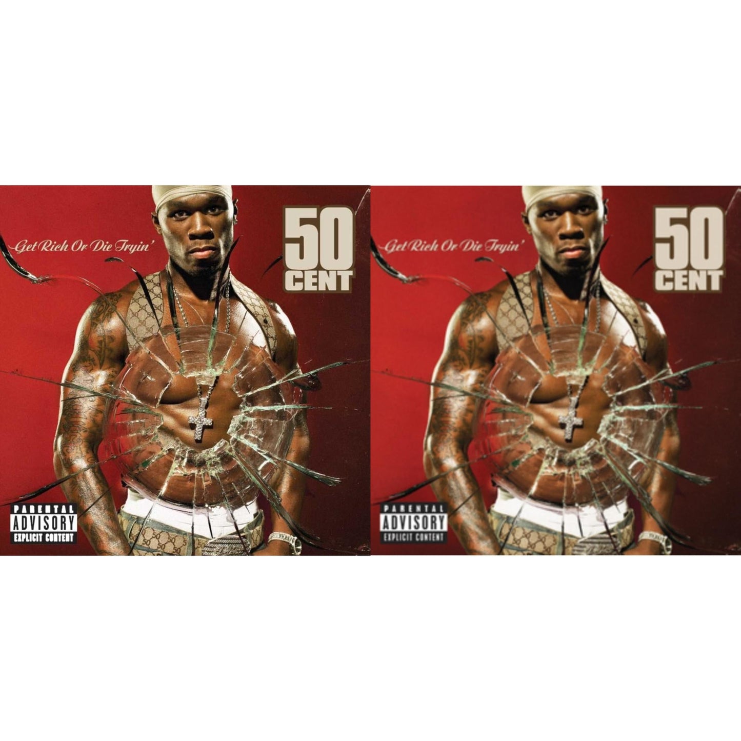 This is a 2 CD SKU bundle.
1.This CD is brand new.Format: CDMusic Style: GangstaThis item's title is: Get Rich Or Die TryinArtist: 50 CentLabel: AFTERMATHBarcode: 606949354428Release Date: 2/4/2003
2.This CD is brand new.