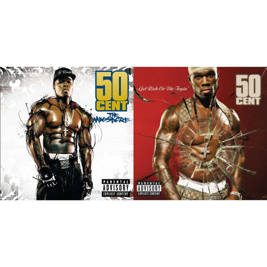 This is a 2 CD SKU bundle.
1.This CD is brand new.Format: CDMusic Style: GangstaThis item's title is: Massacre (X)Artist: 50 CentLabel: AFTERMATHBarcode: 602498804087Release Date: 3/3/2005
2.This CD is brand new.