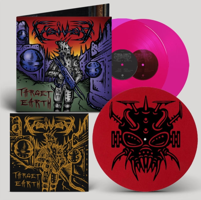 This is a 2 LP Vinyl SKU bundle.
1.This LP Vinyl is brand new.Format: LP VinylMusic Style: Prog RockThis item's title is: Target Earth (Magenta LP Vinyl)Artist: VoivodLabel: SVART RECORDSBarcode: 6430080233052Release Date: 8/18/2023
2.This LP Vinyl is brand new.