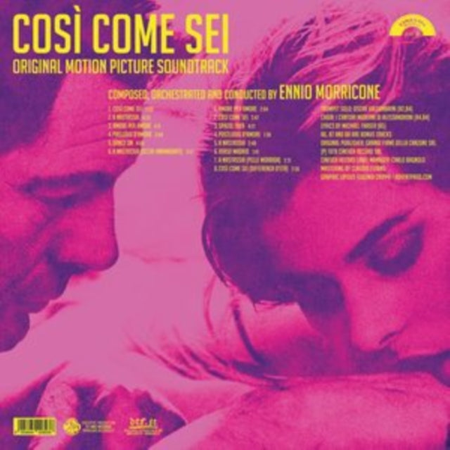 Ennio Morricone - L’Ultimo Treno Della Notte (Yellow LP Vinyl) & Così Come Sei Ost (Limited/180G/Solid Pink LP Vinyl) & Blue-Eyed Bandit (Il Bandito Dagli Occhi Azzurri) Ost (Blue LP Vinyl) (Rsd) & Senza Sapere Niente Di Lei (Yellow LP Vinyl) &
