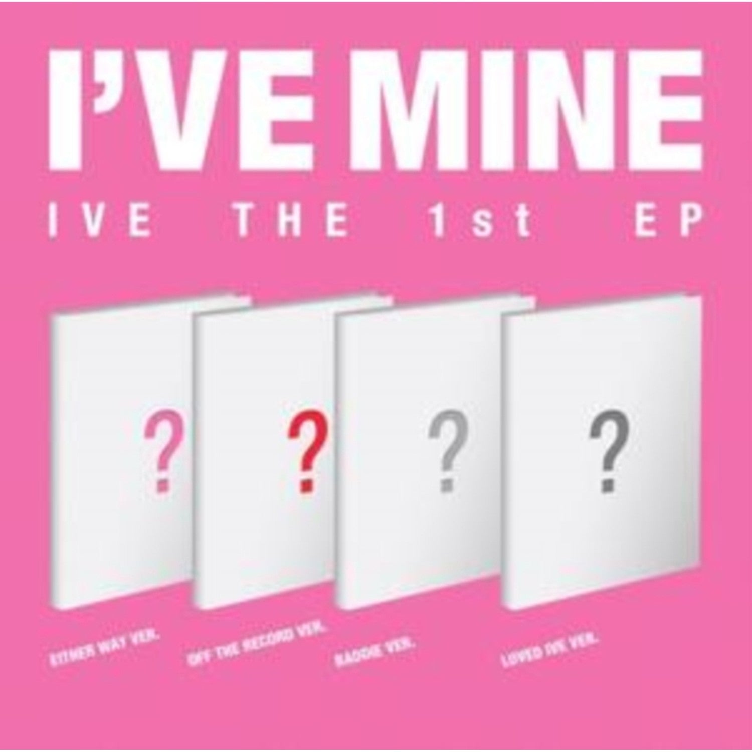 Ive The 4Th Ep Ive Secret (Gasp! Ver.) & Ive The 4Th Ep Ive Secret (Shh Ver.) & I've Ive (Volume 1/Special Version) & I've Mine 1St Ep