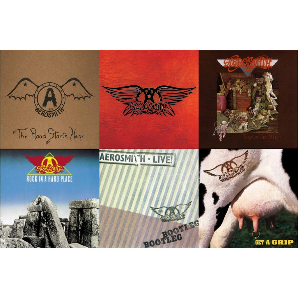 1971: The Road Starts Here & Greatest Hits & Toys In The Attic & Rock In A Hard Place & Live! Bootleg (2LP) & Get A Grip