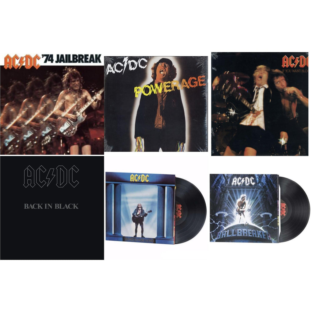 74 Jailbreak (180G) & Powerage (180G) & If You Want Blood You've Got It (180G) & Back In Black (180G) & Who Made Who (180G) & Ballbreaker (180G)