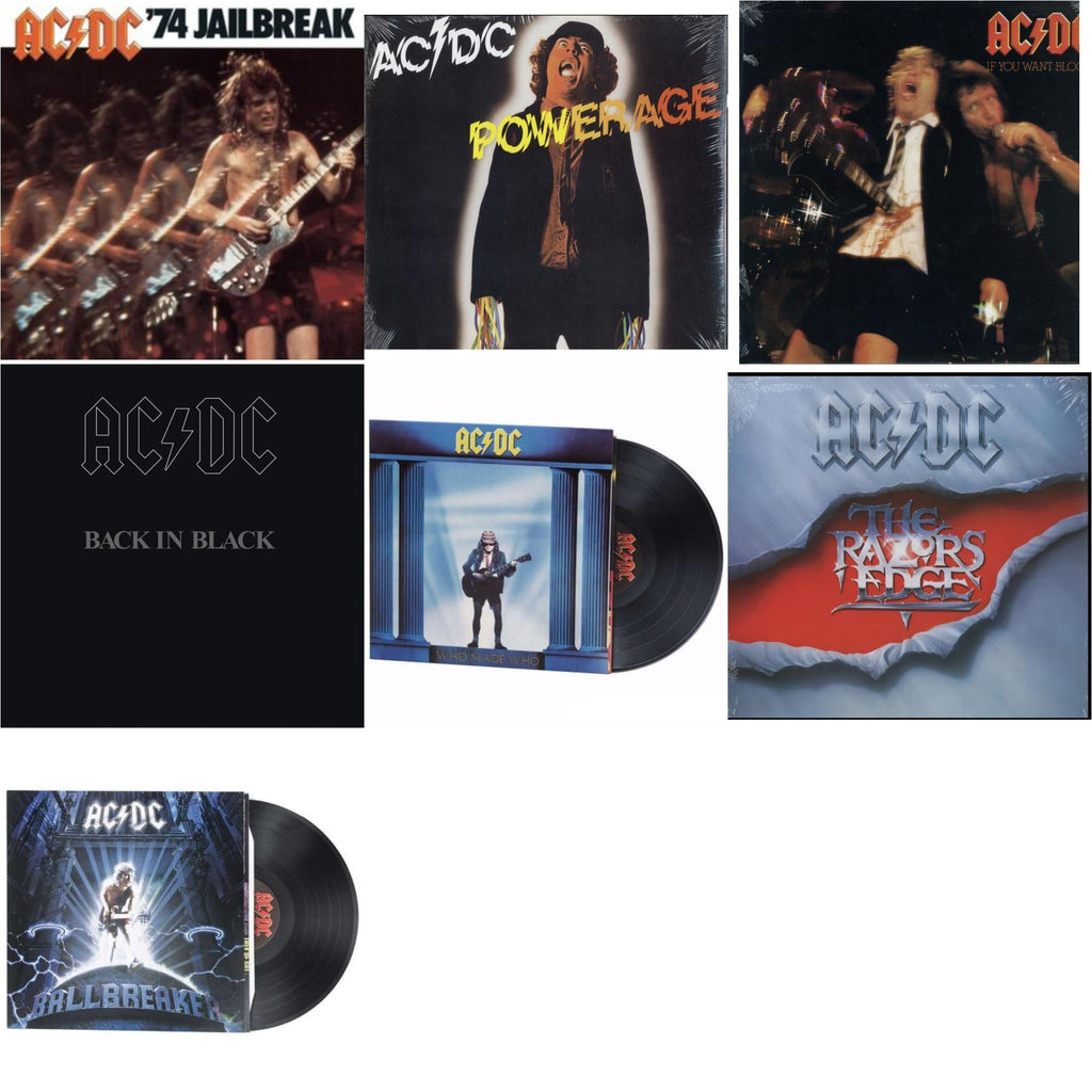 74 Jailbreak (180G) & Powerage (180G) & If You Want Blood You've Got It (180G) & Back In Black (180G) & Who Made Who (180G) & Razor’S Edge (180G) & Ballbreaker (180G)