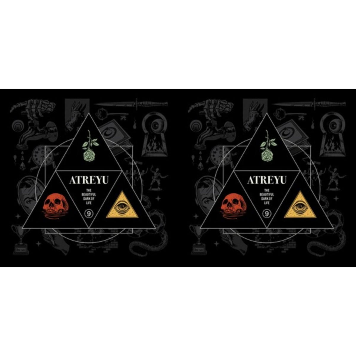 Atreyu - Beautiful Dark Of Life (Red Teal & Yellow Swirl Vinyl/2LP) & Beautiful Dark Of Life (Glow-In-The-Dark Clear Vinyl/2LP)