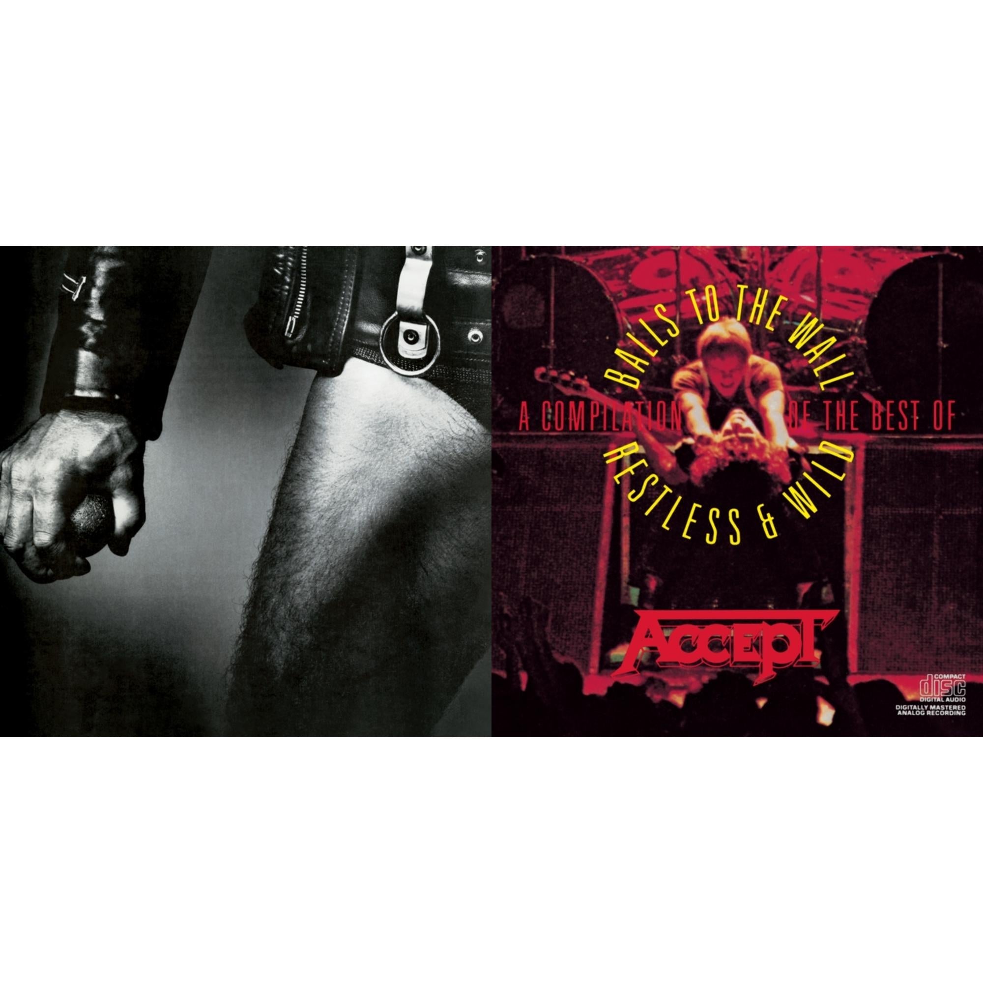 This is a 2 CD SKU bundle.
1.This CD is brand new.Format: CDMusic Style: Heavy MetalThis item's title is: Balls To The WallArtist: AcceptLabel: LEGACYBarcode: 696998575622Release Date: 8/28/2001
2.This CD is brand new.