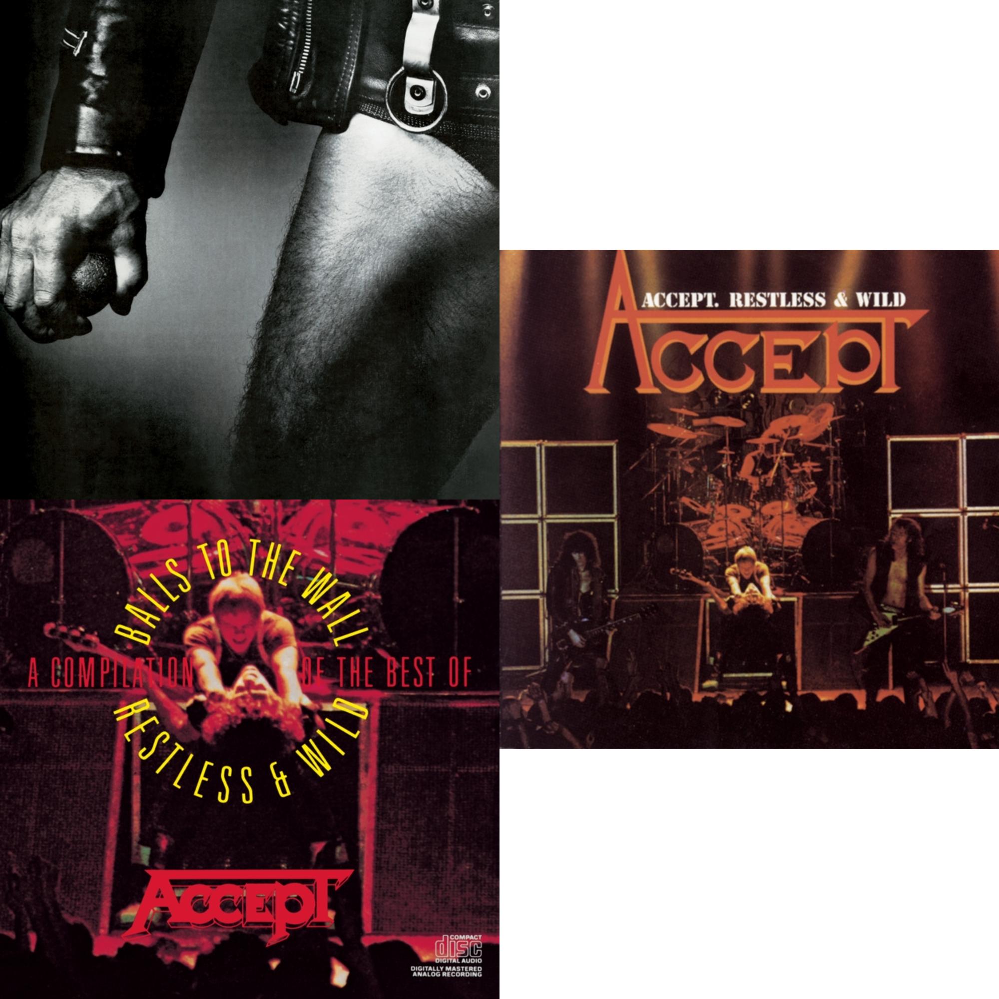 This is a 3 CD SKU bundle.
1.This CD is brand new.Format: CDMusic Style: Heavy MetalThis item's title is: Balls To The WallArtist: AcceptLabel: LEGACYBarcode: 696998575622Release Date: 8/28/2001
2.This CD is brand new.