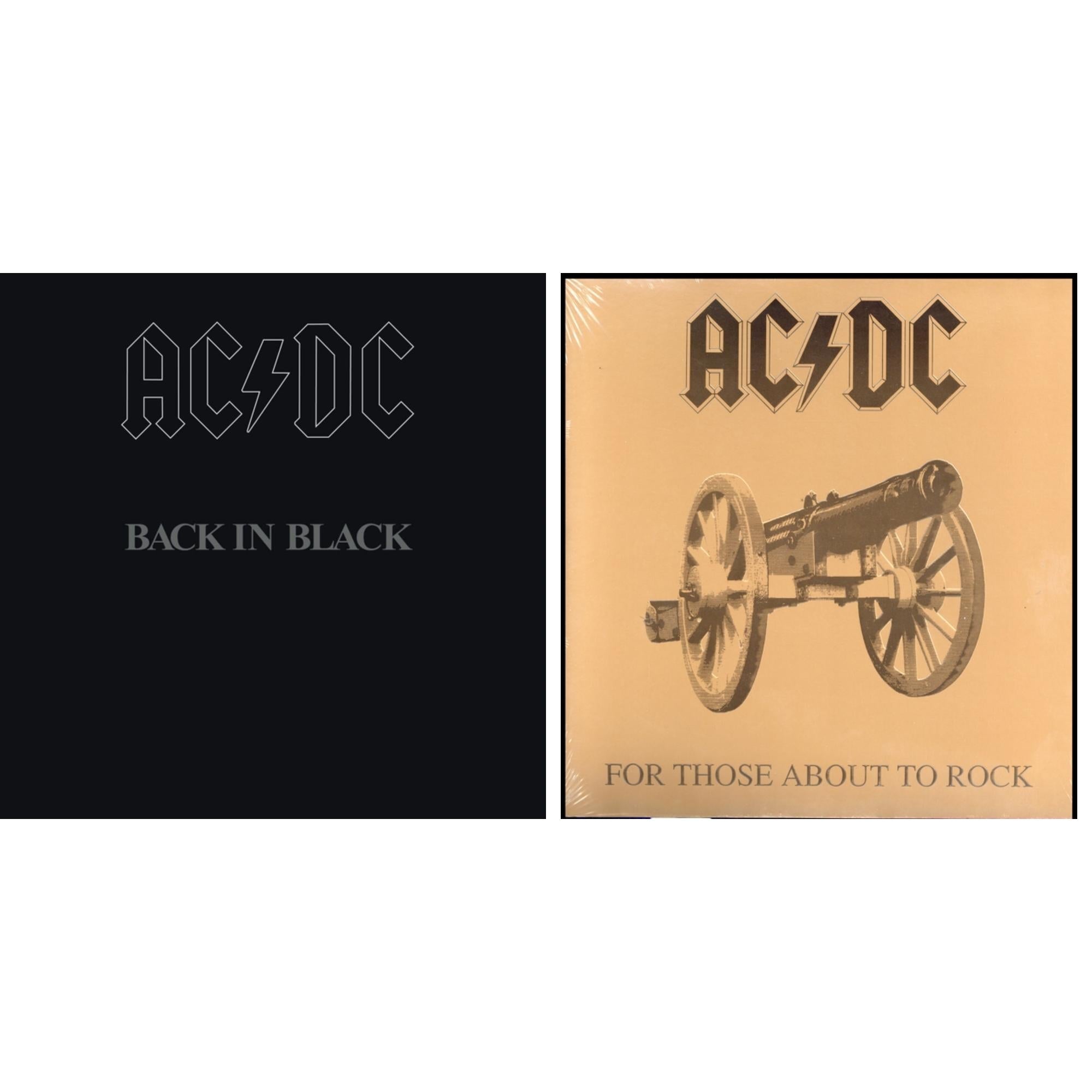 Back In Black (180G) & For Those About To Rock (180G)