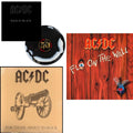 Back In Black (Black/White Blend LP Vinyl) & For Those About To Rock (180G) & Fly On The Wall (180G)